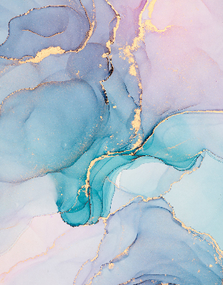 Rolgordijn voor het raam Blauwe marmer