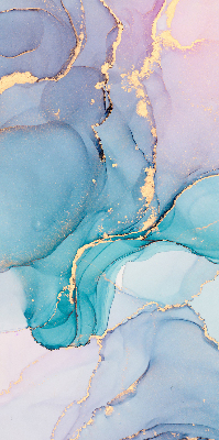 Rolgordijn voor het raam Blauwe marmer