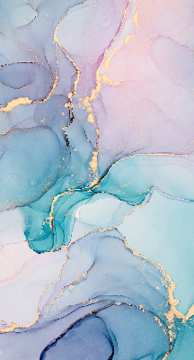 Rolgordijn voor het raam Blauwe marmer