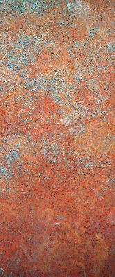 Rolgordijn voor het raam Oranje plaatwerk