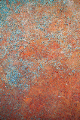 Rolgordijn voor het raam Oranje plaatwerk