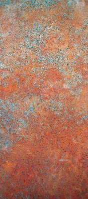 Rolgordijn voor het raam Oranje plaatwerk