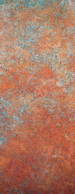 Rolgordijn voor het raam Oranje plaatwerk