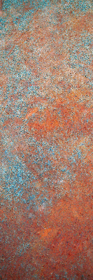 Rolgordijn voor het raam Oranje plaatwerk