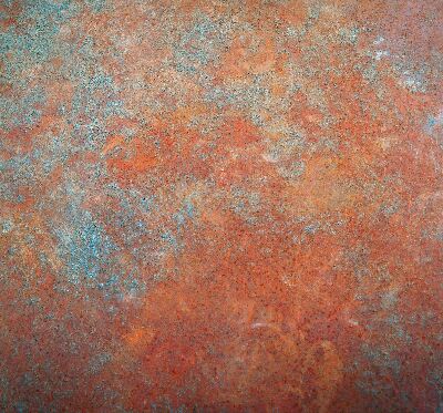 Rolgordijn voor het raam Oranje plaatwerk