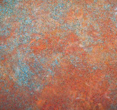 Rolgordijn voor het raam Oranje plaatwerk