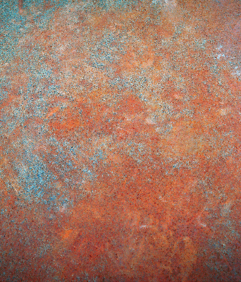 Rolgordijn voor het raam Oranje plaatwerk