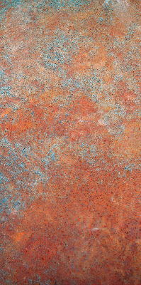 Rolgordijn voor het raam Oranje plaatwerk