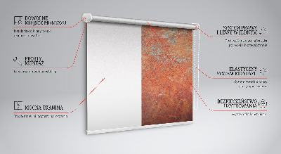 Rolgordijn voor het raam Oranje plaatwerk