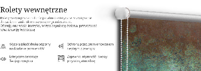 Rolgordijn voor het raam Groen plaatwerk