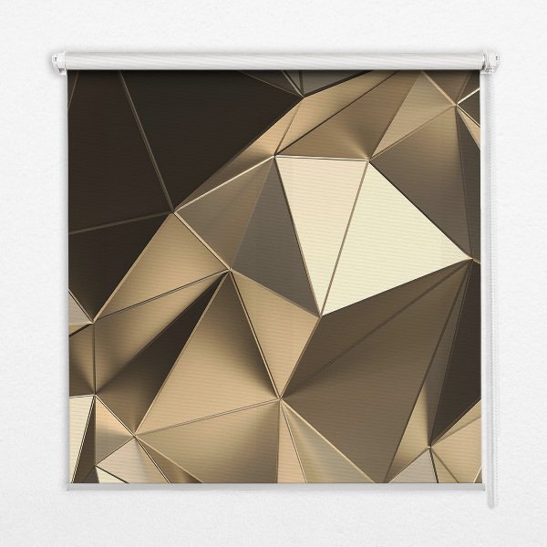 Rolgordijn verduisterend Gouden driehoeken