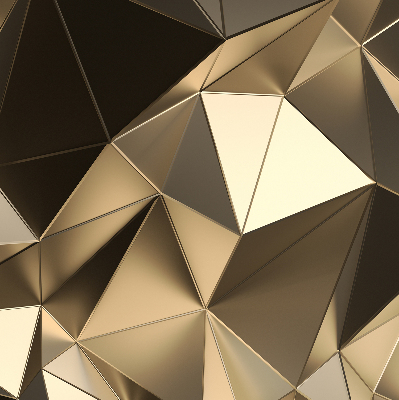 Rolgordijn verduisterend Gouden driehoeken