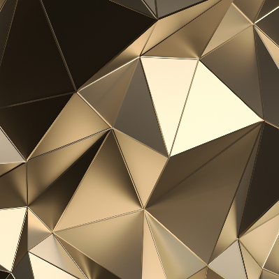 Rolgordijn verduisterend Gouden driehoeken