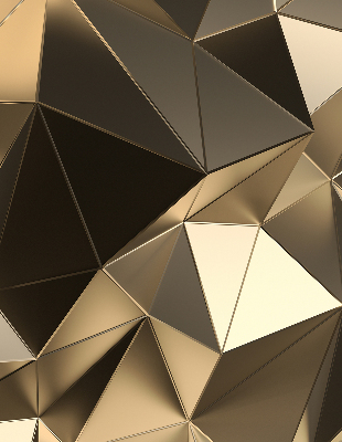 Rolgordijn verduisterend Gouden driehoeken