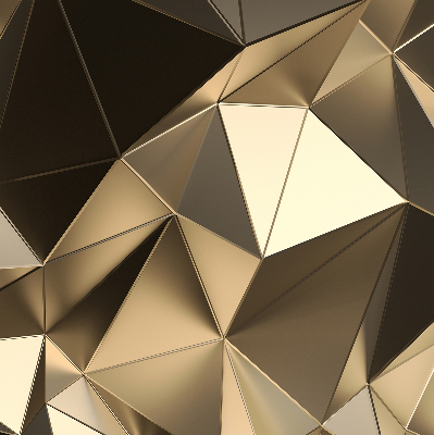 Rolgordijn verduisterend Gouden driehoeken