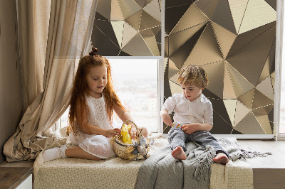 Rolgordijn verduisterend Gouden driehoeken