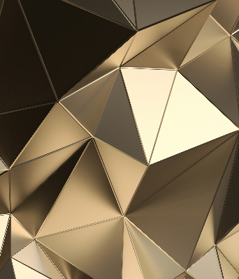 Rolgordijn verduisterend Gouden driehoeken