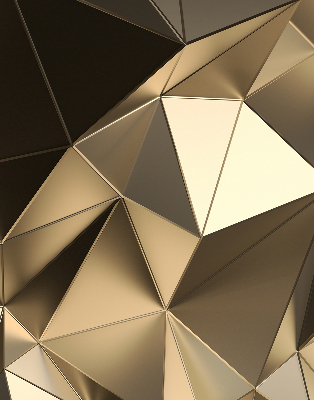 Rolgordijn verduisterend Gouden driehoeken