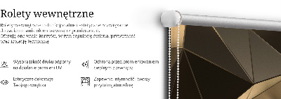 Rolgordijn verduisterend Gouden driehoeken