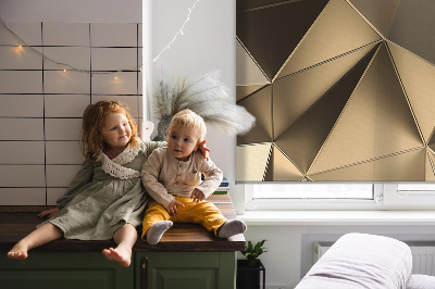 Rolgordijn verduisterend Gouden driehoeken