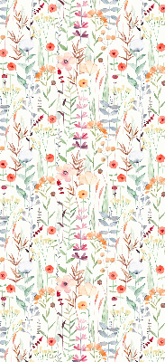 Rolgordijn voor het raam Kleurrijke bloemen