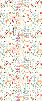 Rolgordijn voor het raam Kleurrijke bloemen