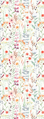 Rolgordijn voor het raam Kleurrijke bloemen