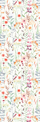 Rolgordijn voor het raam Kleurrijke bloemen