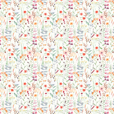 Rolgordijn voor het raam Kleurrijke bloemen