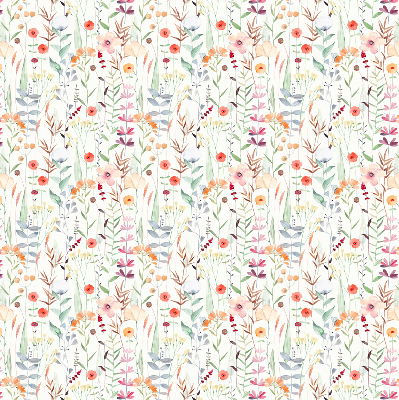 Rolgordijn voor het raam Kleurrijke bloemen