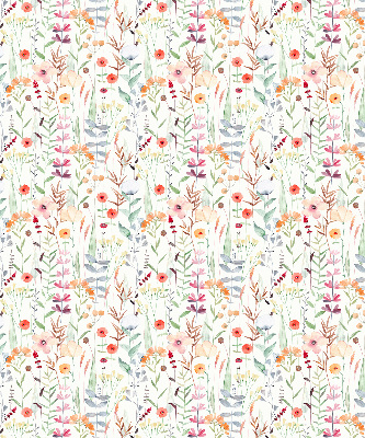 Rolgordijn voor het raam Kleurrijke bloemen