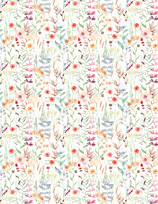 Rolgordijn voor het raam Kleurrijke bloemen