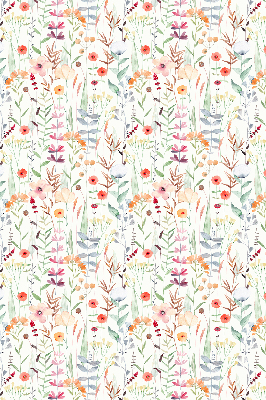 Rolgordijn voor het raam Kleurrijke bloemen