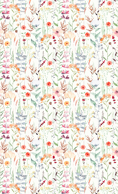 Rolgordijn voor het raam Kleurrijke bloemen