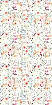 Rolgordijn voor het raam Kleurrijke bloemen