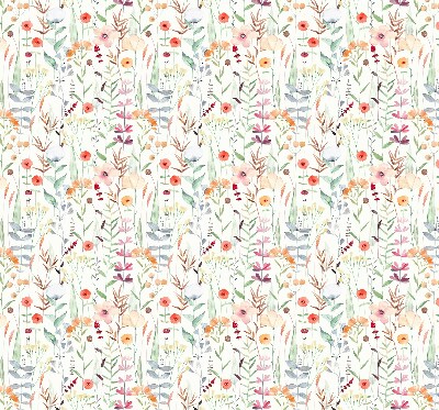 Rolgordijn voor het raam Kleurrijke bloemen