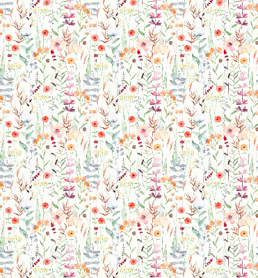 Rolgordijn voor het raam Kleurrijke bloemen