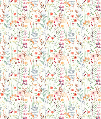 Rolgordijn voor het raam Kleurrijke bloemen