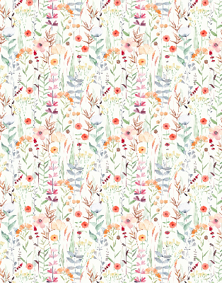 Rolgordijn voor het raam Kleurrijke bloemen