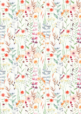 Rolgordijn voor het raam Kleurrijke bloemen