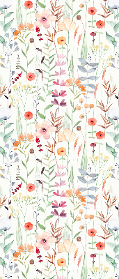 Rolgordijn voor het raam Kleurrijke bloemen