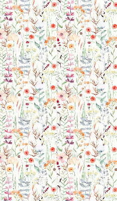 Rolgordijn voor het raam Kleurrijke bloemen