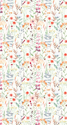 Rolgordijn voor het raam Kleurrijke bloemen