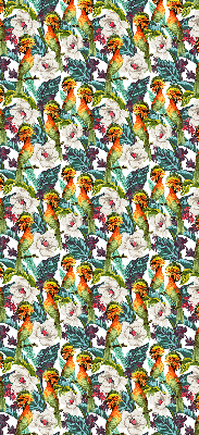 Rolgordijn verduisterend Vogels en bloemen