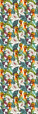 Rolgordijn verduisterend Vogels en bloemen