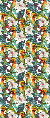 Rolgordijn verduisterend Vogels en bloemen