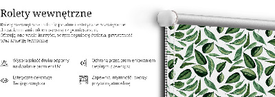 Rolgordijn voor het raam Bladeren vallen van bomen