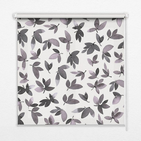 Rolgordijn verduisterend Donkerroze bladeren