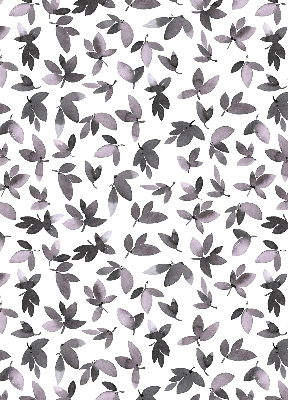 Rolgordijn verduisterend Donkerroze bladeren