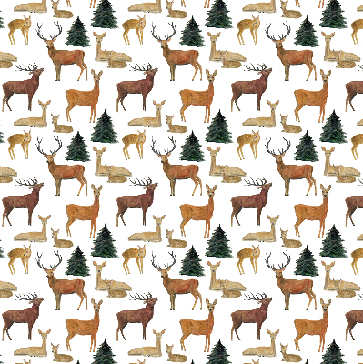 Rolgordijn voor het raam Herten en reeën